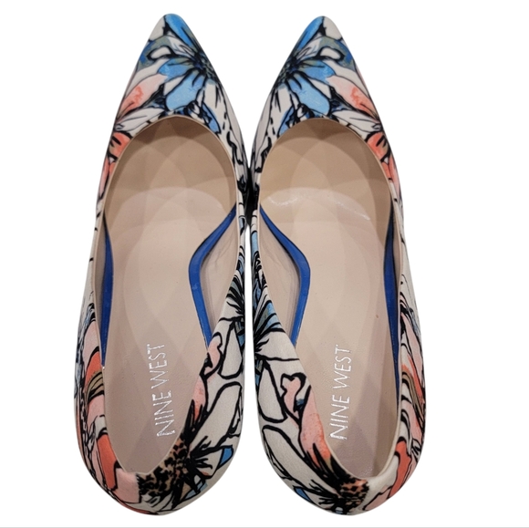 Nine West Women's Floral High Heel Shoes - Picture 5 of 17